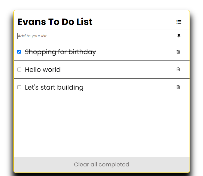 Activity Manager (Todo-list)